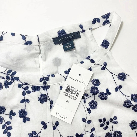 Ann Taylor Floral Tunic Halter Top Medium NWT - Picture 3 of 5